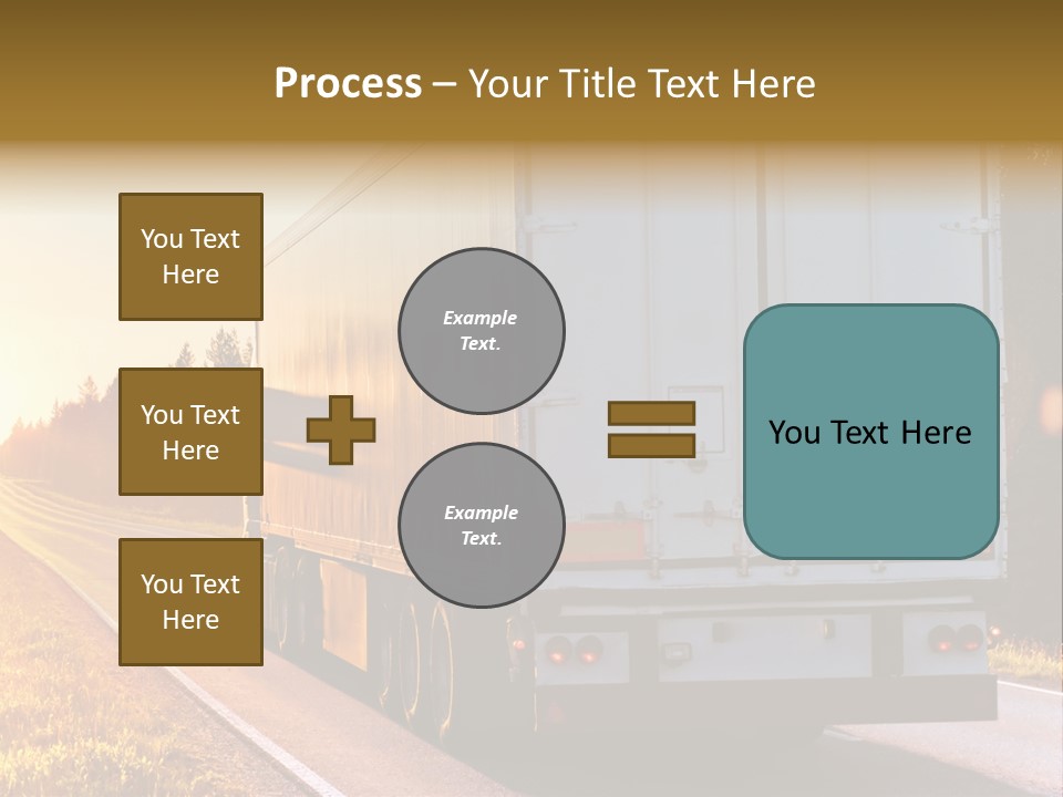 Transport Sky Asphalt PowerPoint Template