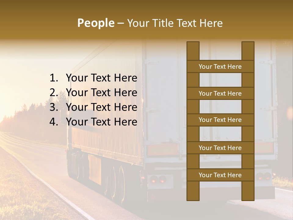 Transport Sky Asphalt PowerPoint Template