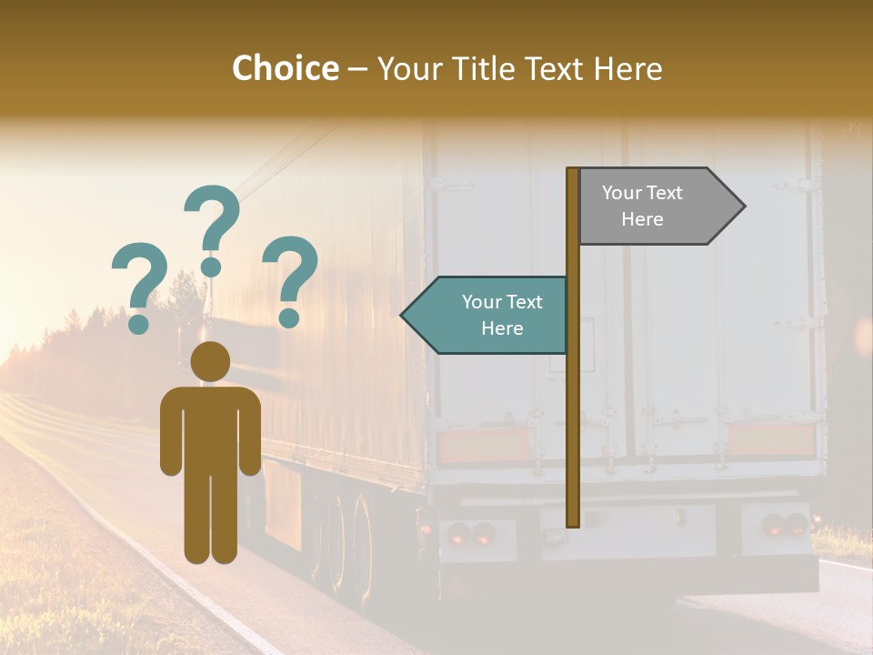 Transport Sky Asphalt PowerPoint Template