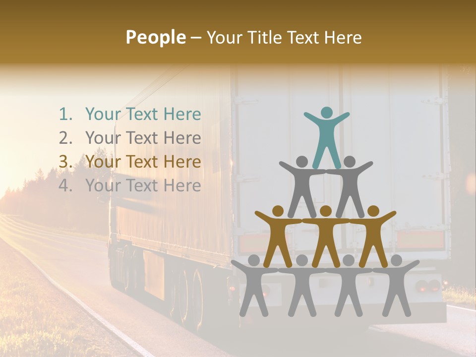 Transport Sky Asphalt PowerPoint Template