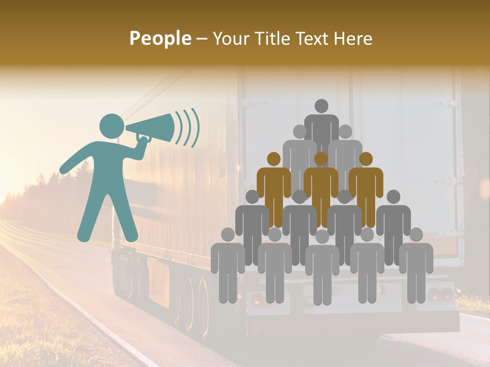 Transport Sky Asphalt PowerPoint Template