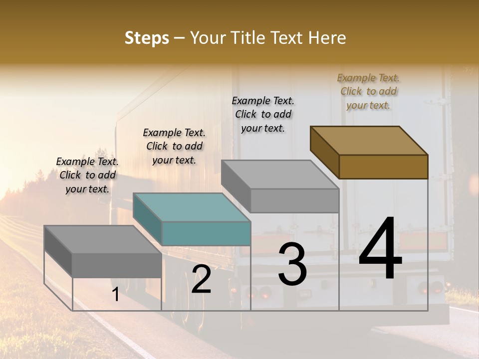 Transport Sky Asphalt PowerPoint Template