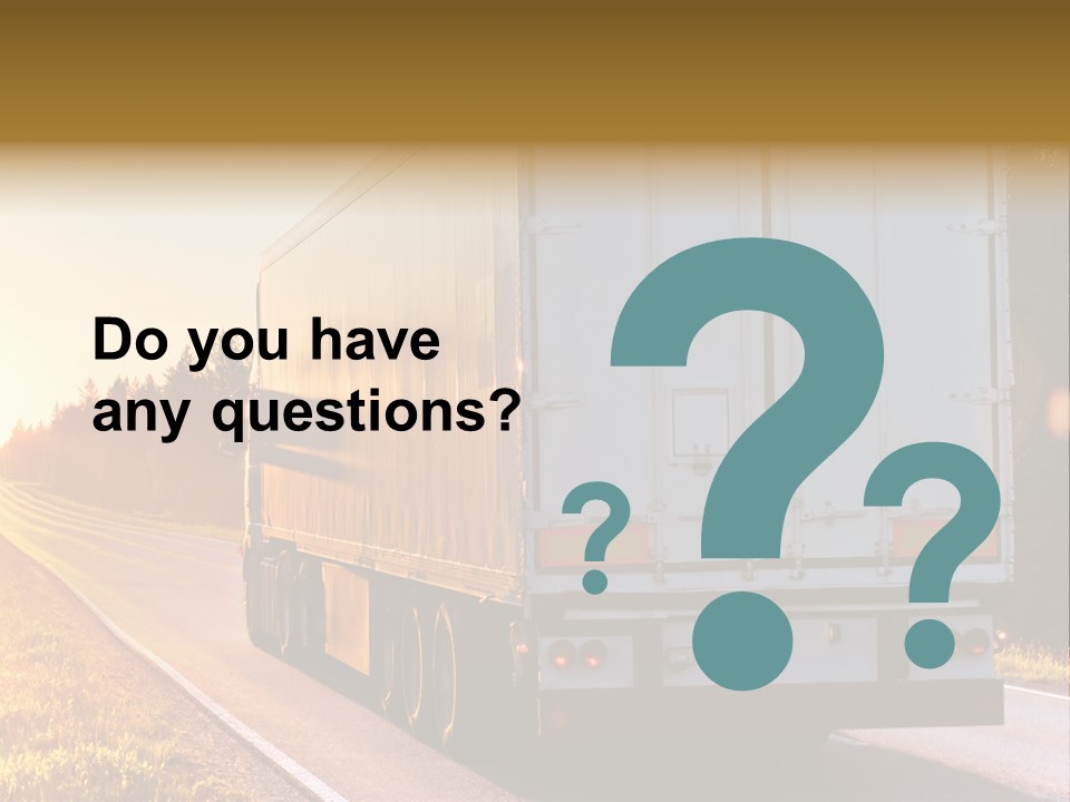 Transport Sky Asphalt PowerPoint Template