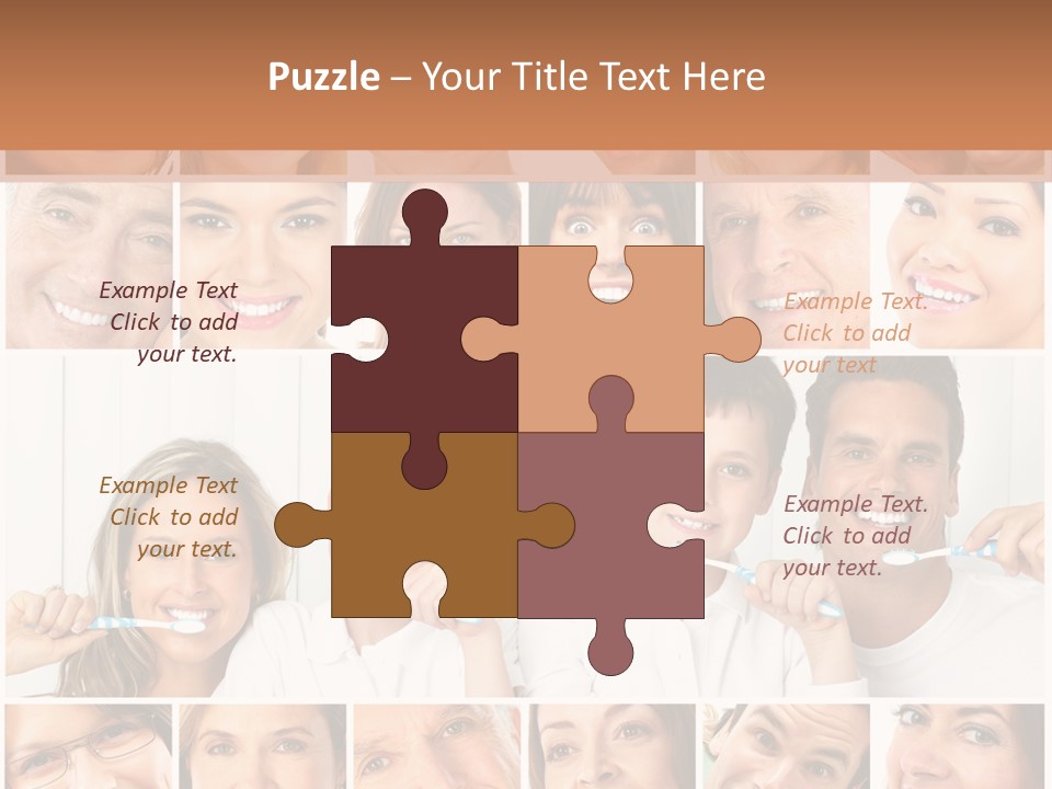 Father Care Child PowerPoint Template