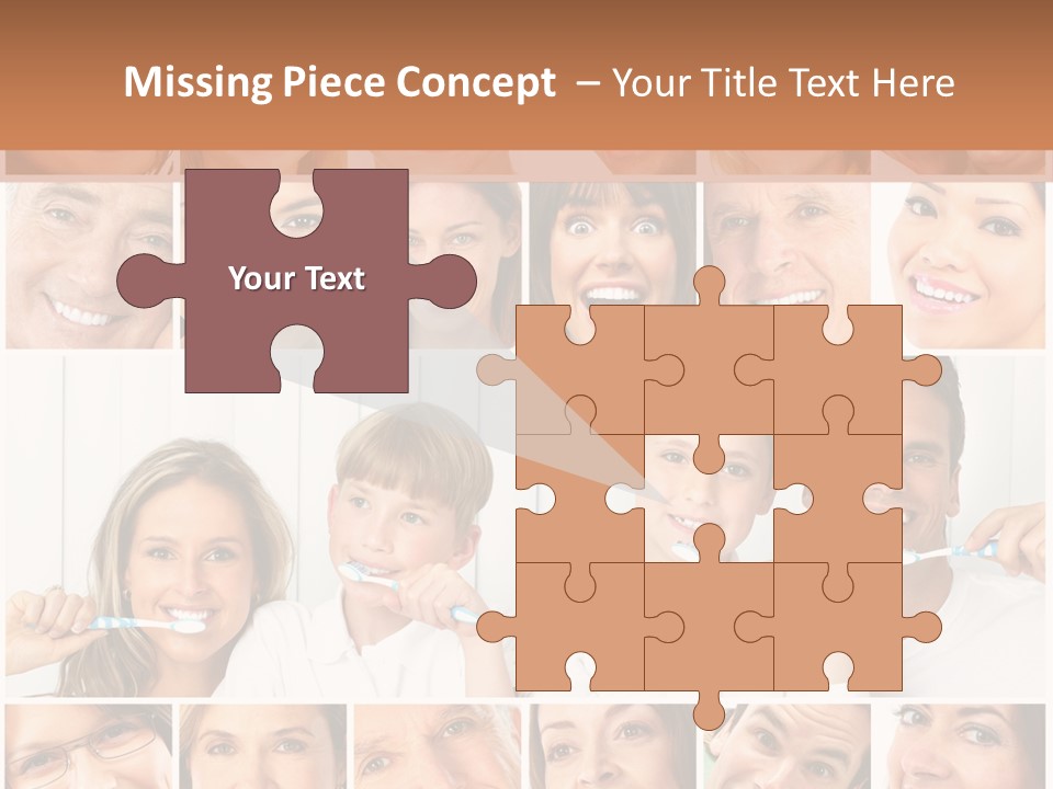 Father Care Child PowerPoint Template