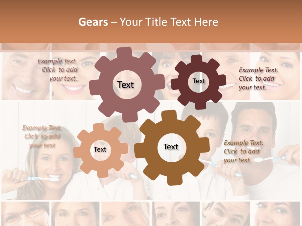 Father Care Child PowerPoint Template