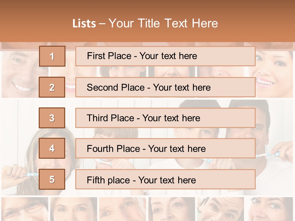 Father Care Child PowerPoint Template