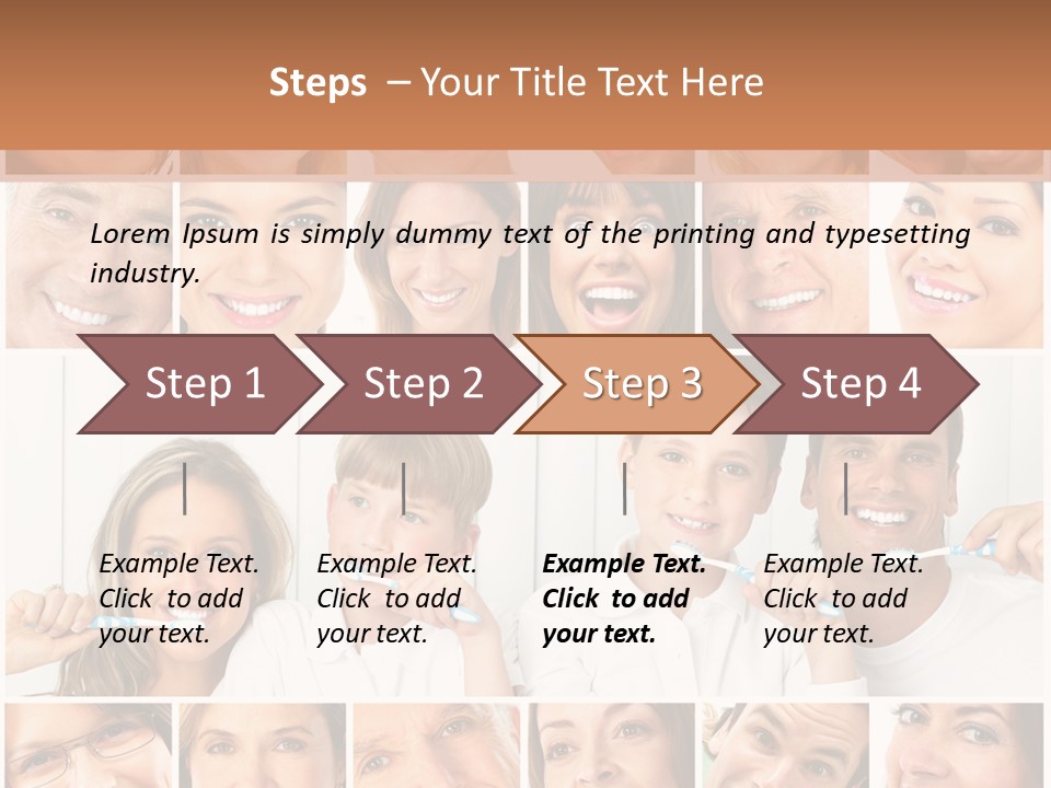 Father Care Child PowerPoint Template