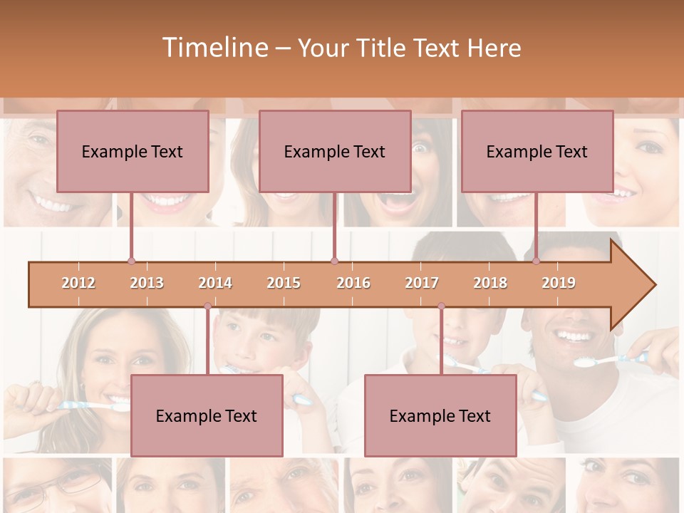 Father Care Child PowerPoint Template