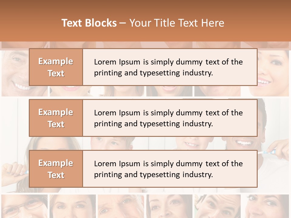 Father Care Child PowerPoint Template