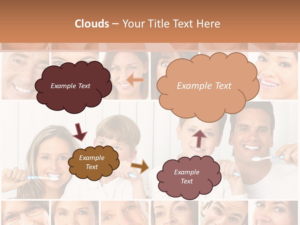 Father Care Child PowerPoint Template