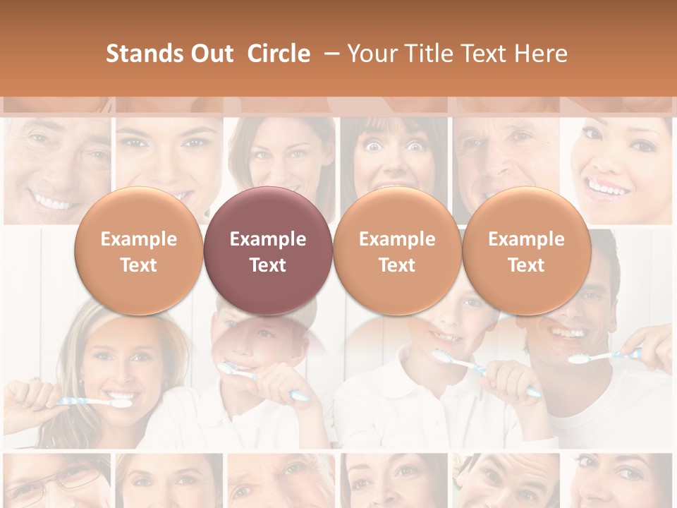 Father Care Child PowerPoint Template