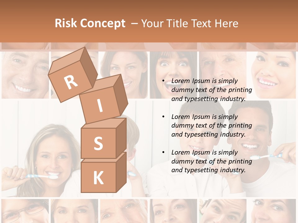 Father Care Child PowerPoint Template