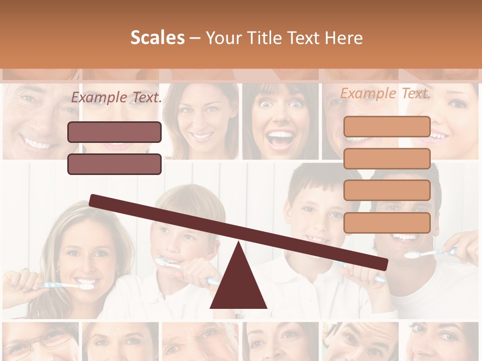 Father Care Child PowerPoint Template