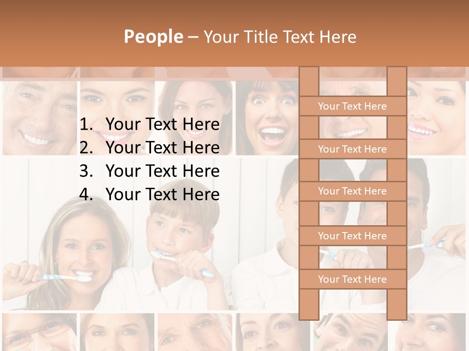 Father Care Child PowerPoint Template