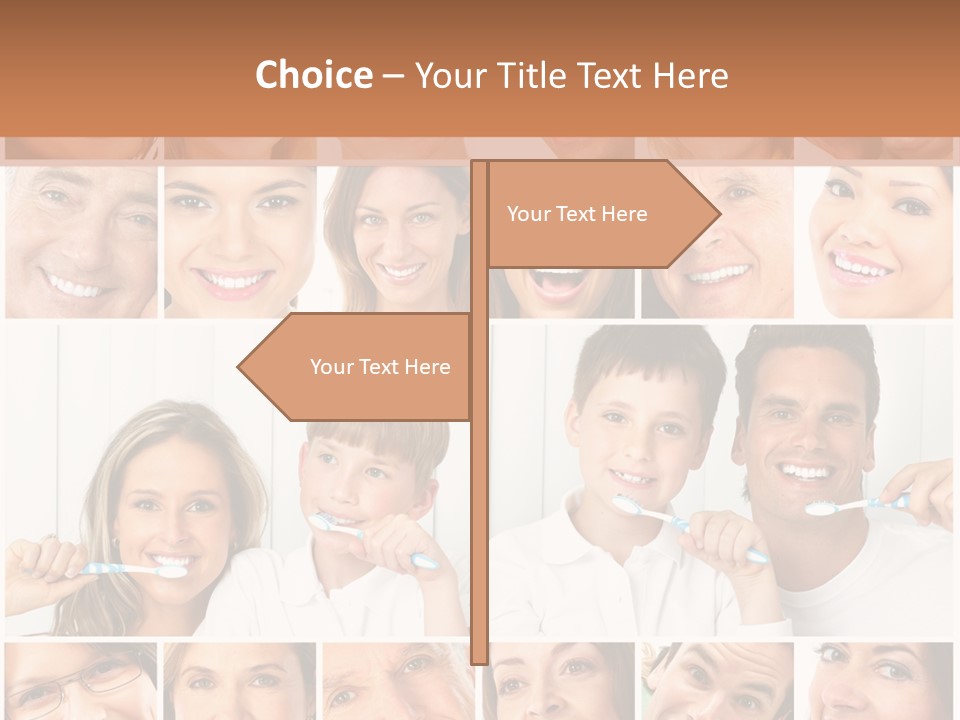 Father Care Child PowerPoint Template