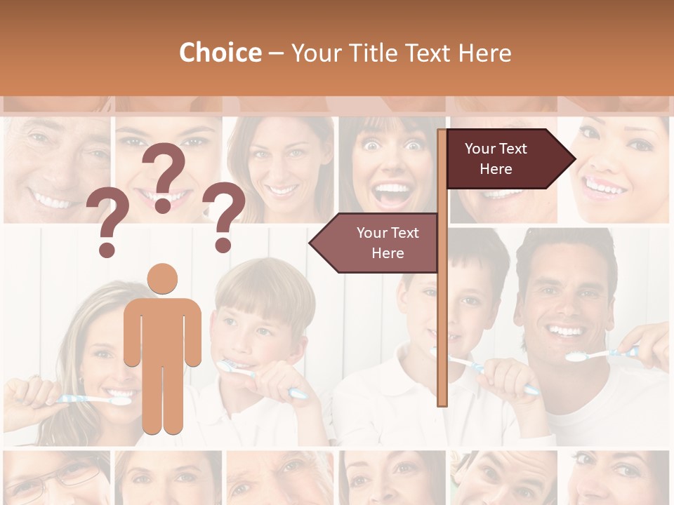 Father Care Child PowerPoint Template