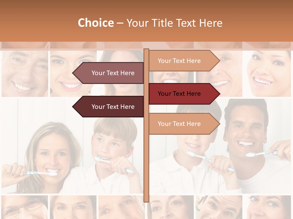Father Care Child PowerPoint Template