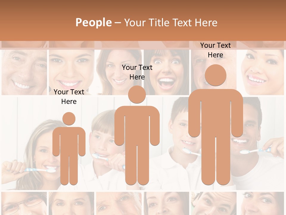 Father Care Child PowerPoint Template