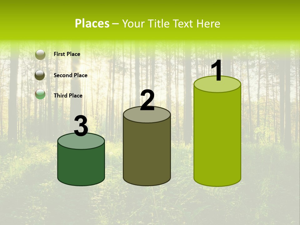 Forest Branch Leaves PowerPoint Template