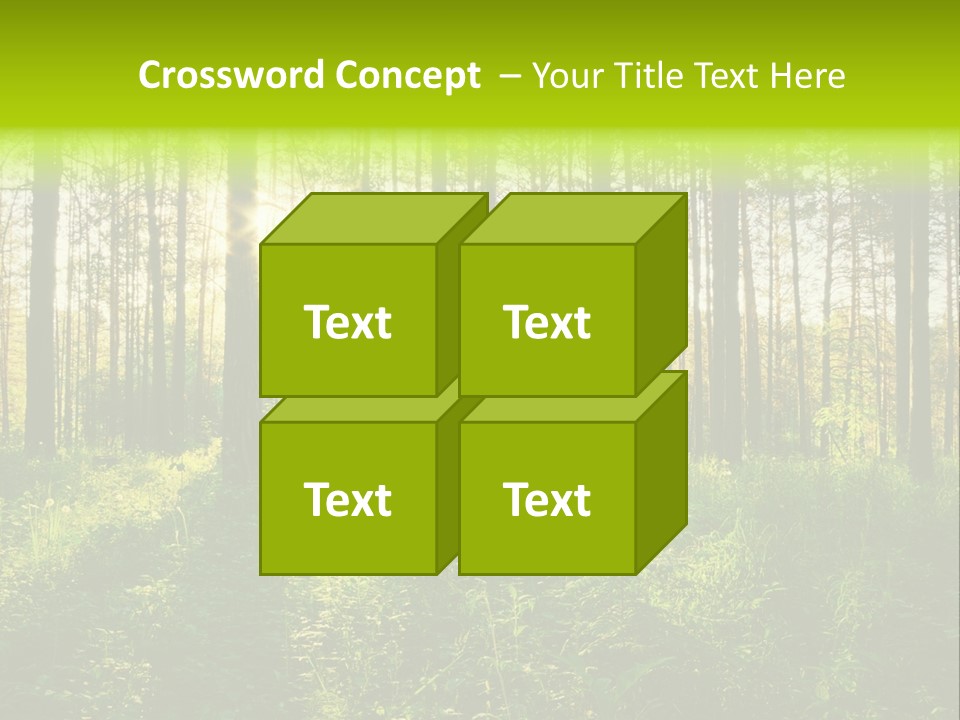 Forest Branch Leaves PowerPoint Template