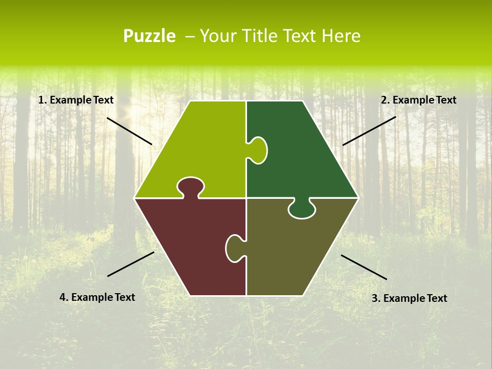Forest Branch Leaves PowerPoint Template