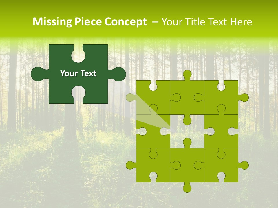 Forest Branch Leaves PowerPoint Template