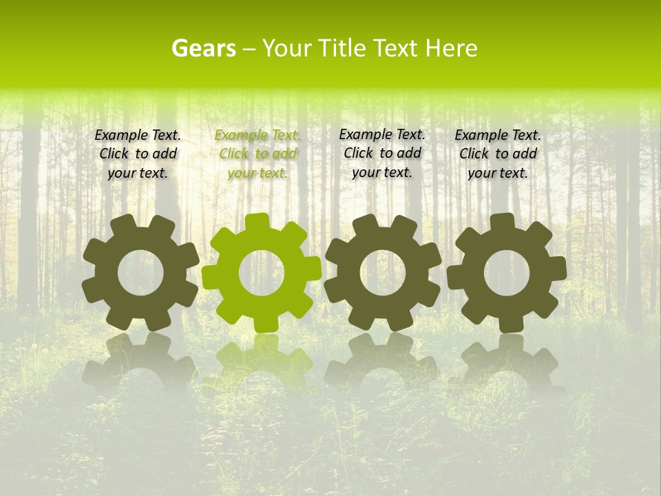 Forest Branch Leaves PowerPoint Template