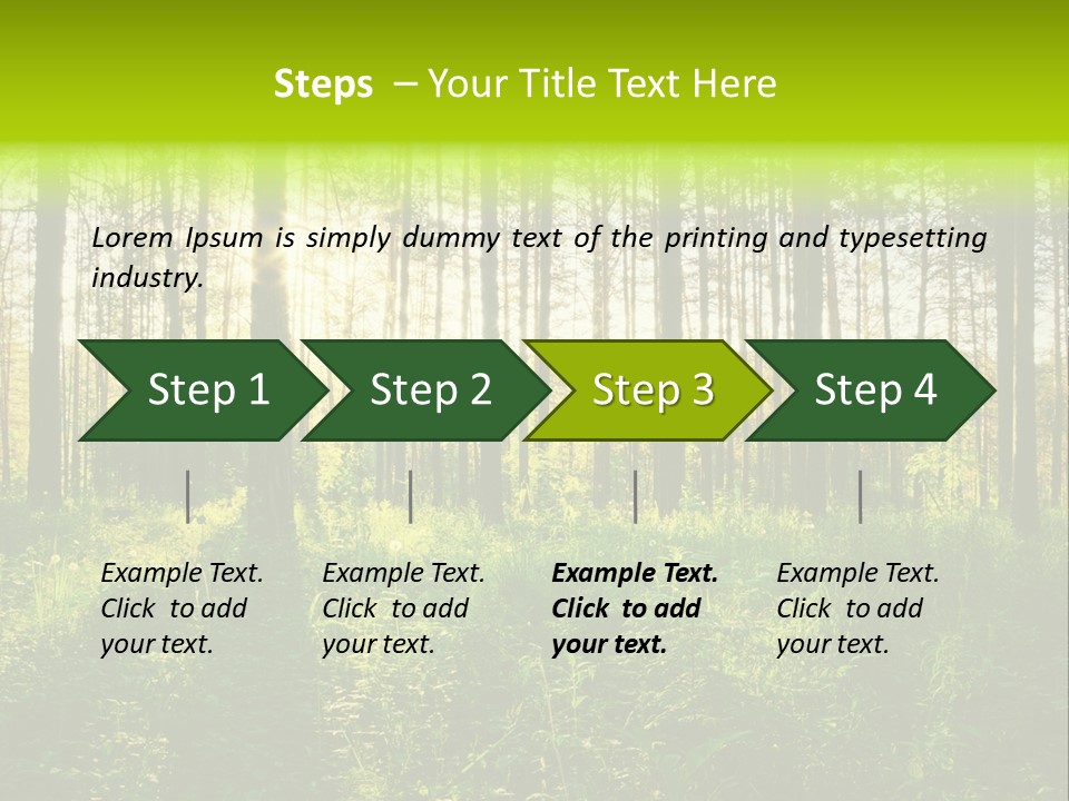 Forest Branch Leaves PowerPoint Template