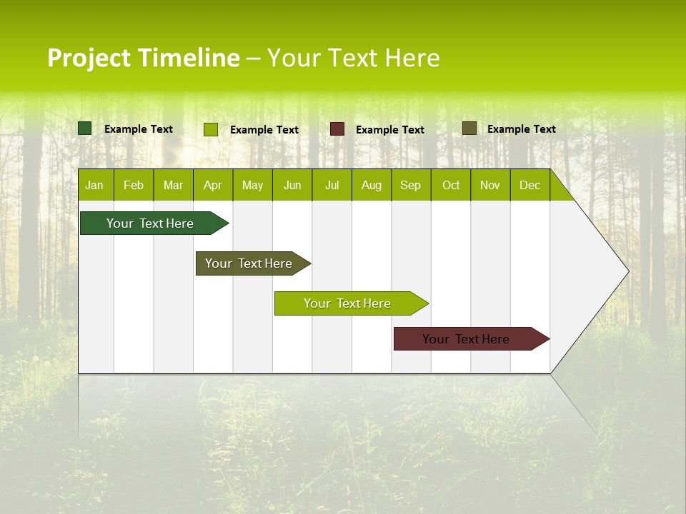 Forest Branch Leaves PowerPoint Template