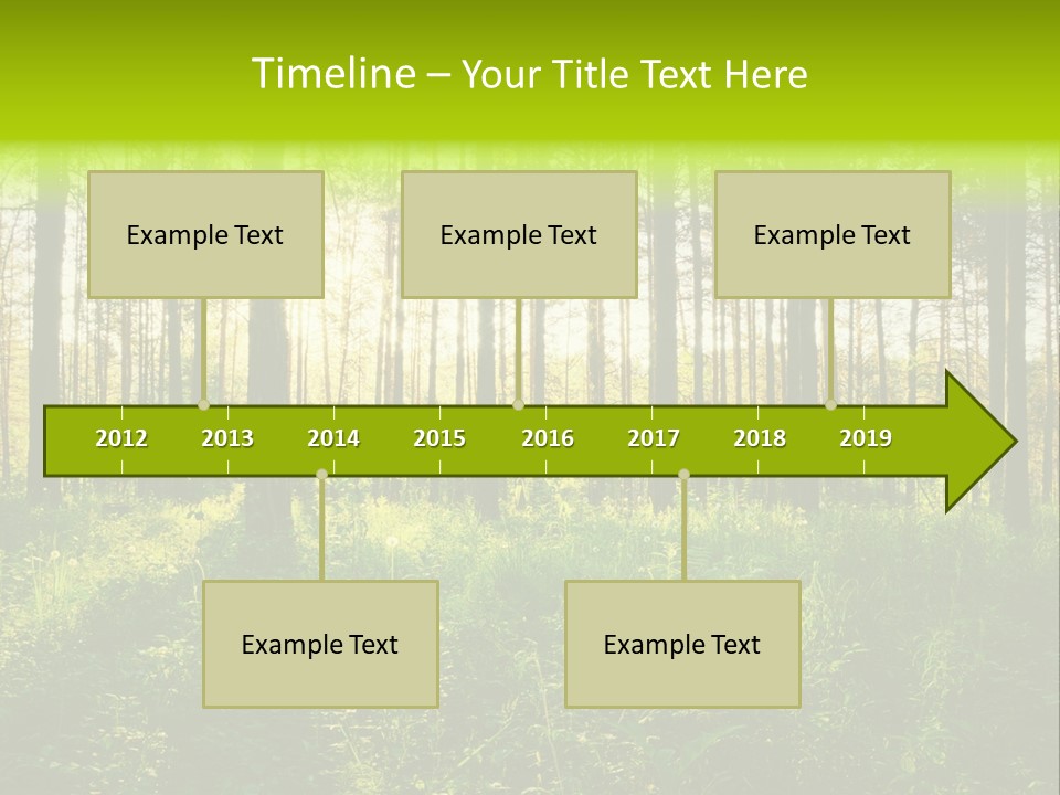 Forest Branch Leaves PowerPoint Template