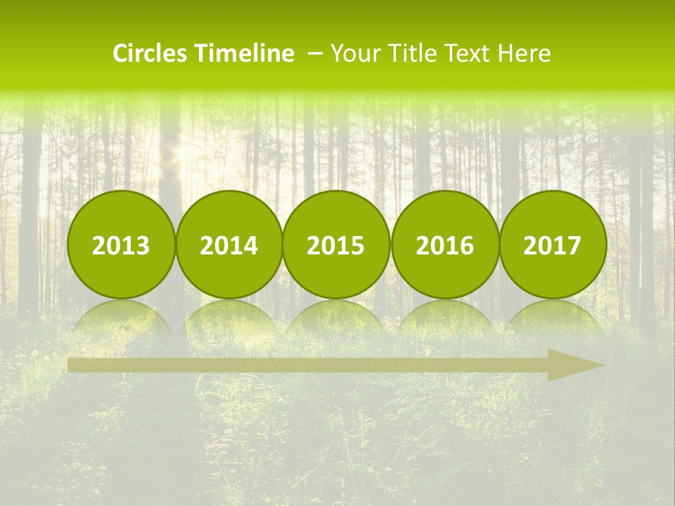 Forest Branch Leaves PowerPoint Template