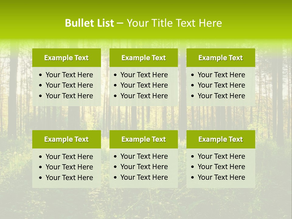 Forest Branch Leaves PowerPoint Template