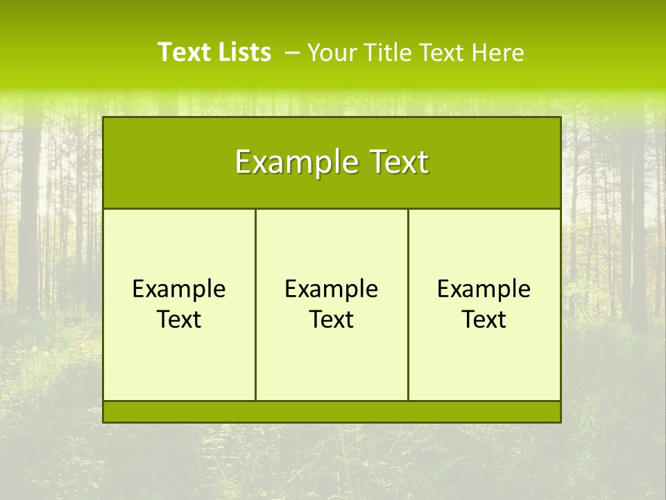Forest Branch Leaves PowerPoint Template