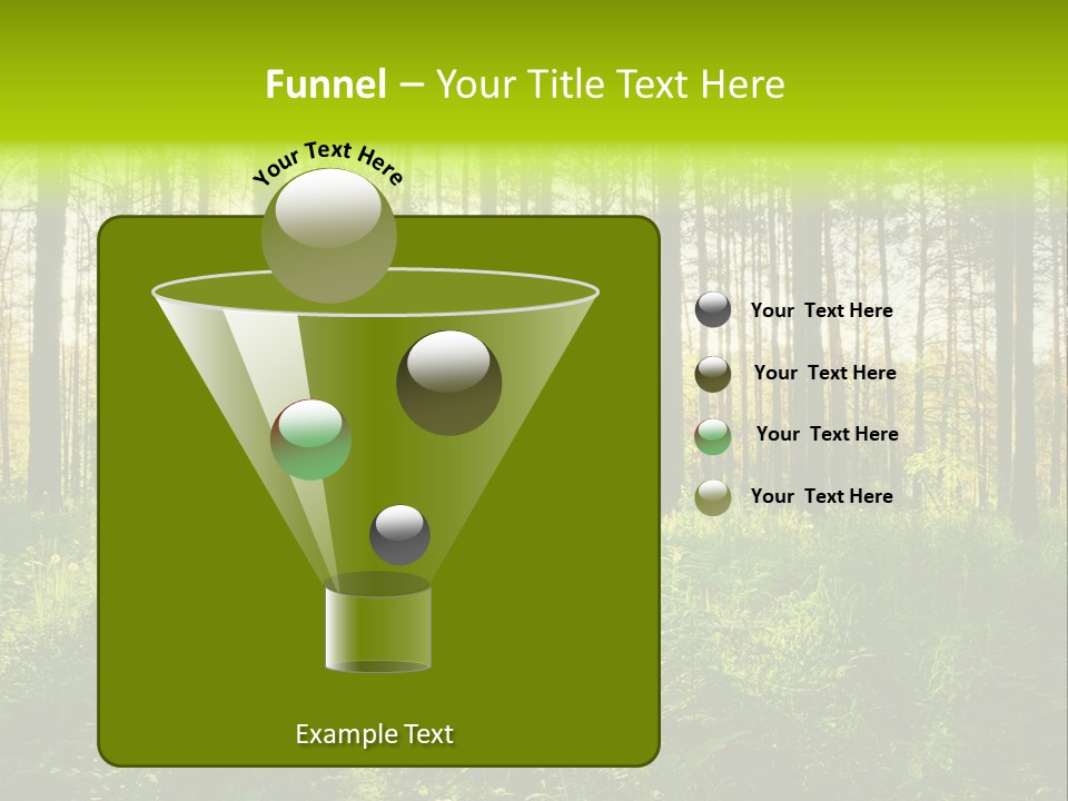 Forest Branch Leaves PowerPoint Template