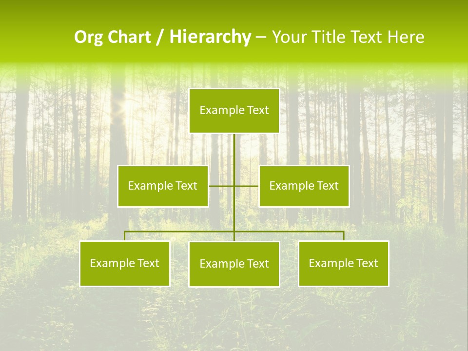Forest Branch Leaves PowerPoint Template