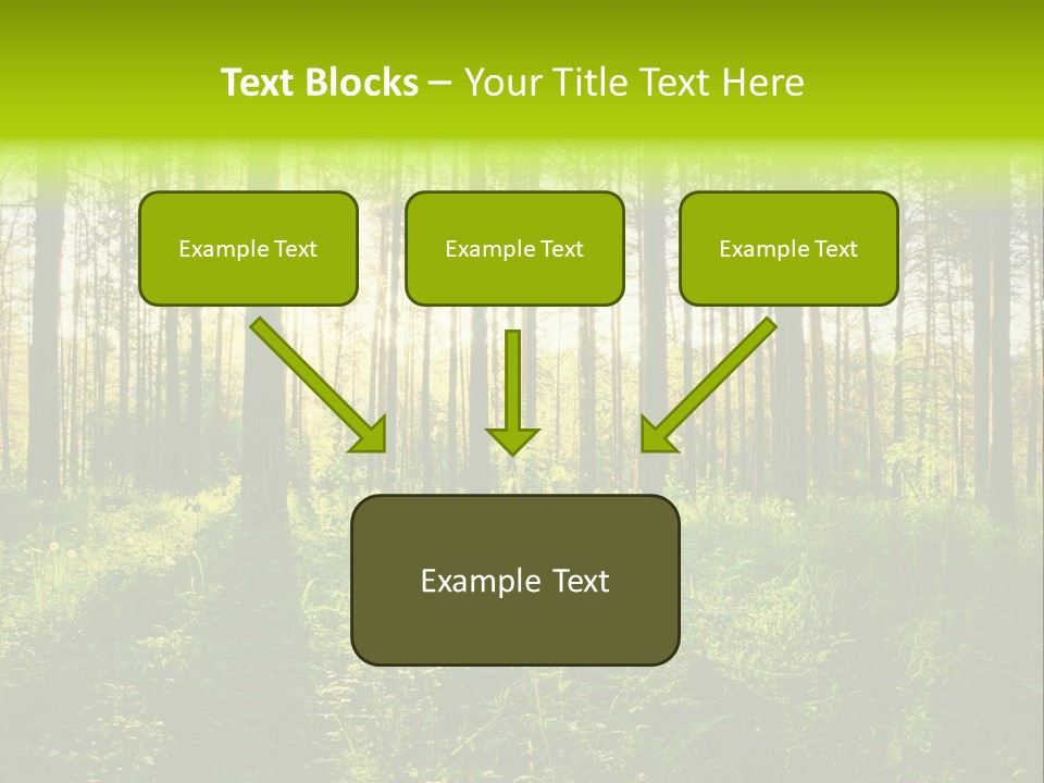 Forest Branch Leaves PowerPoint Template