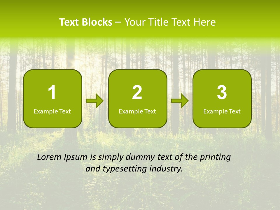Forest Branch Leaves PowerPoint Template