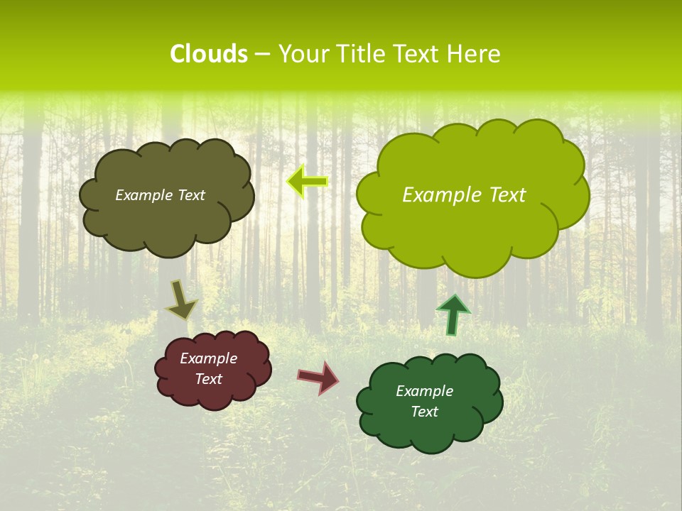 Forest Branch Leaves PowerPoint Template