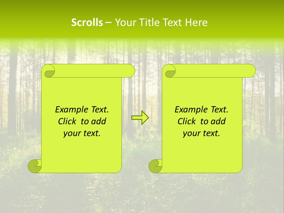 Forest Branch Leaves PowerPoint Template
