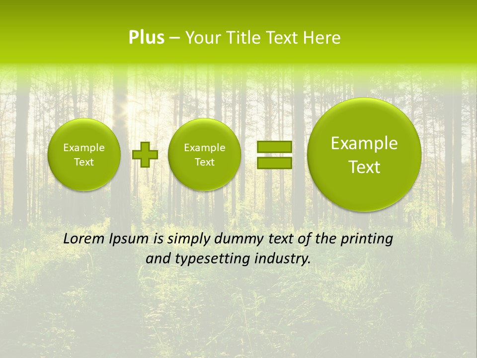 Forest Branch Leaves PowerPoint Template