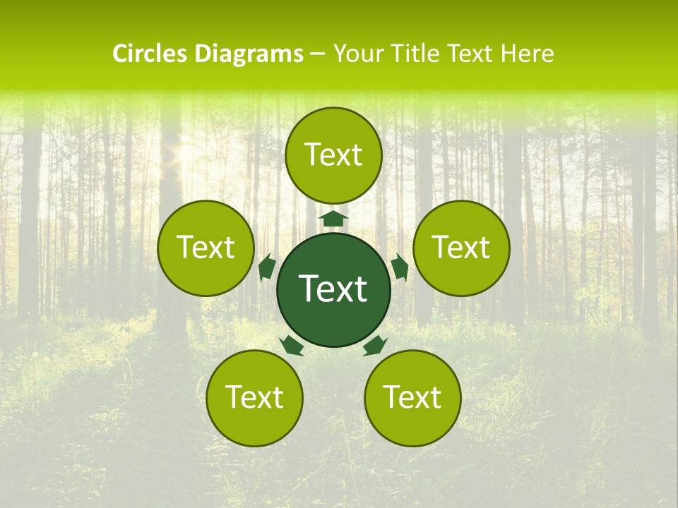 Forest Branch Leaves PowerPoint Template