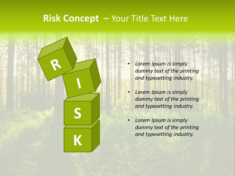 Forest Branch Leaves PowerPoint Template