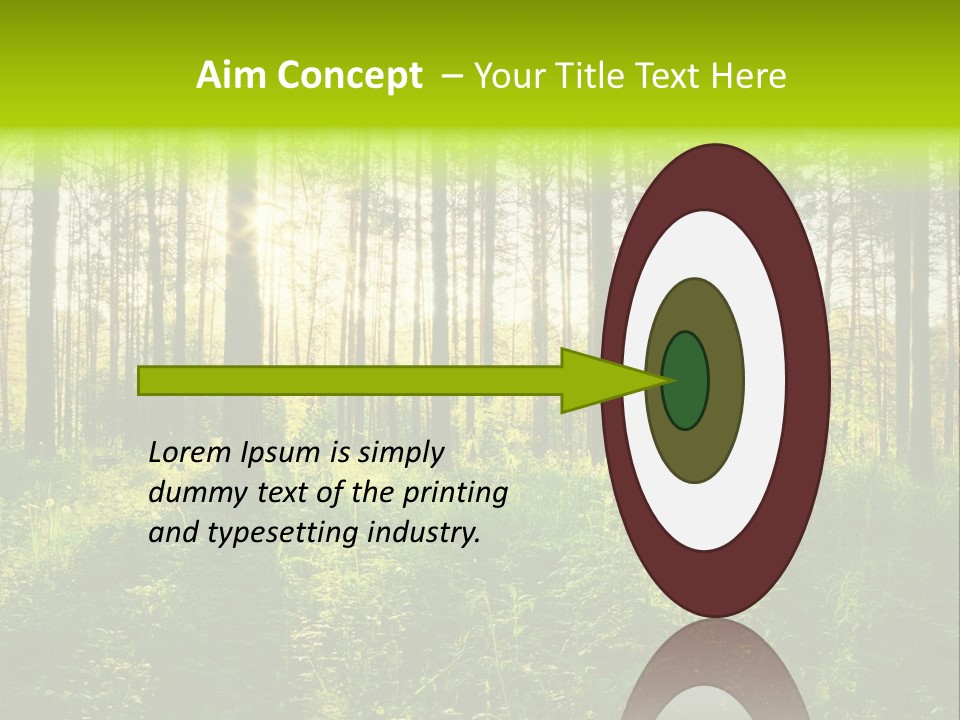 Forest Branch Leaves PowerPoint Template