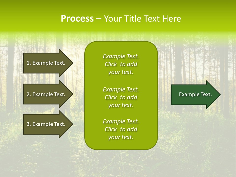 Forest Branch Leaves PowerPoint Template