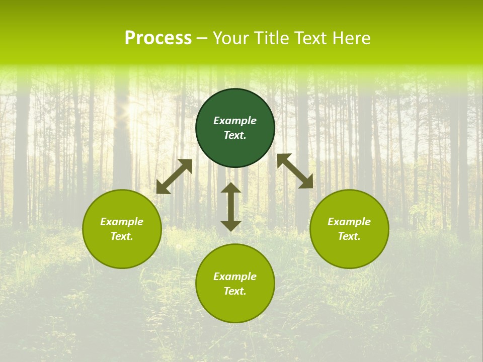 Forest Branch Leaves PowerPoint Template