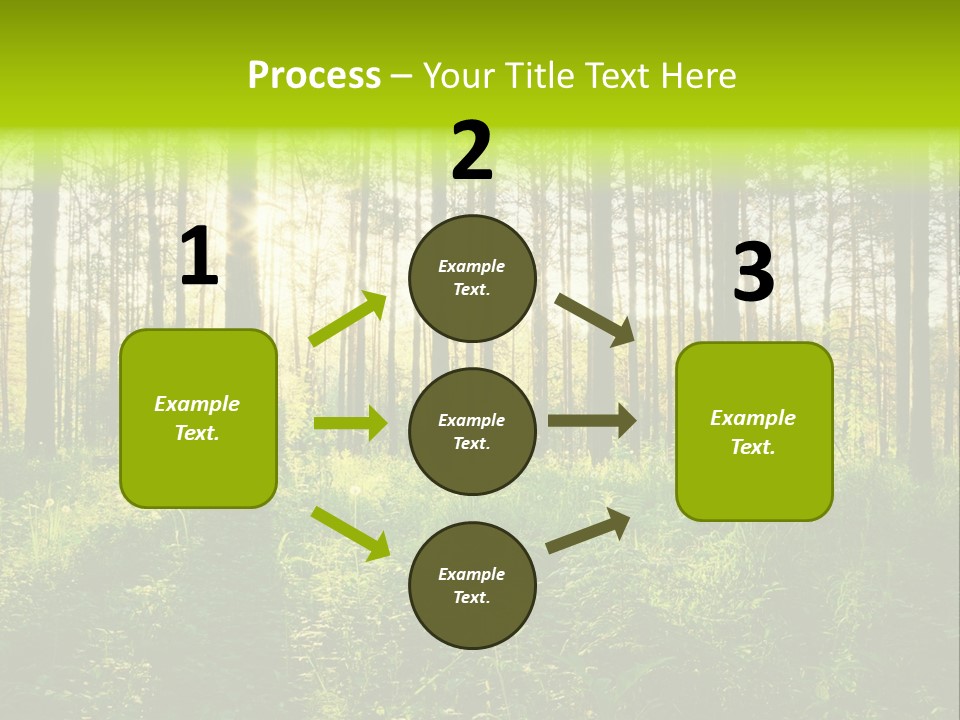 Forest Branch Leaves PowerPoint Template