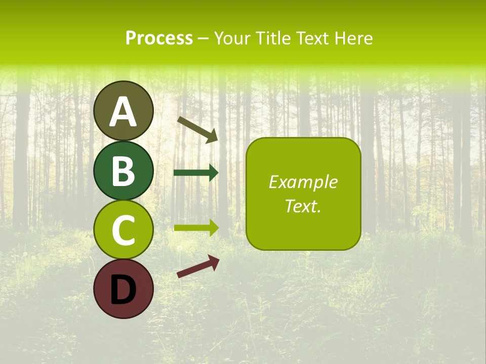 Forest Branch Leaves PowerPoint Template