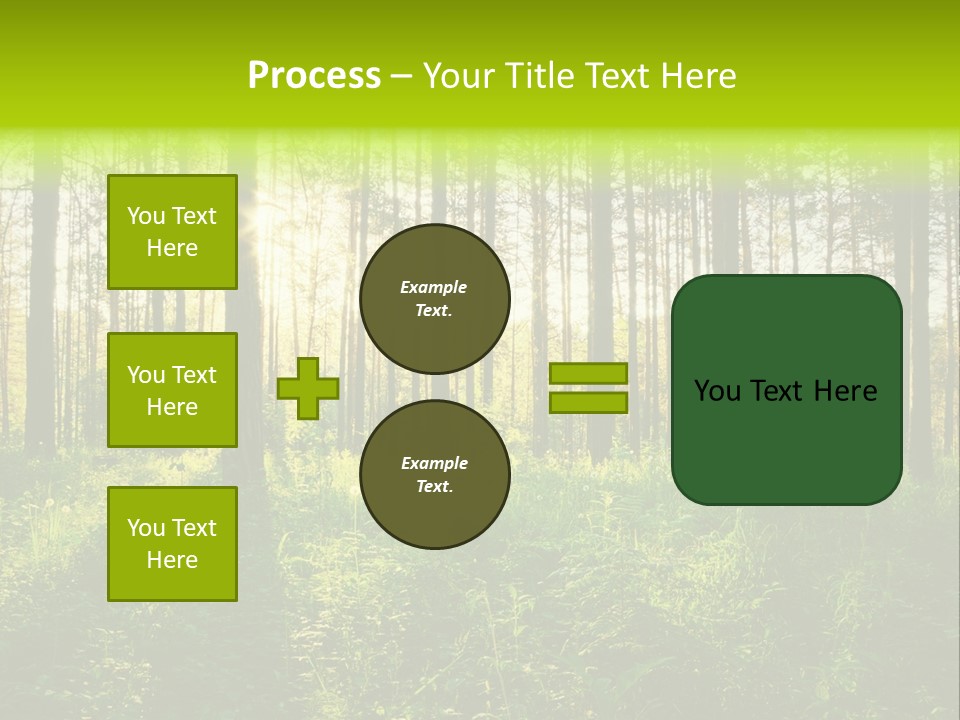 Forest Branch Leaves PowerPoint Template