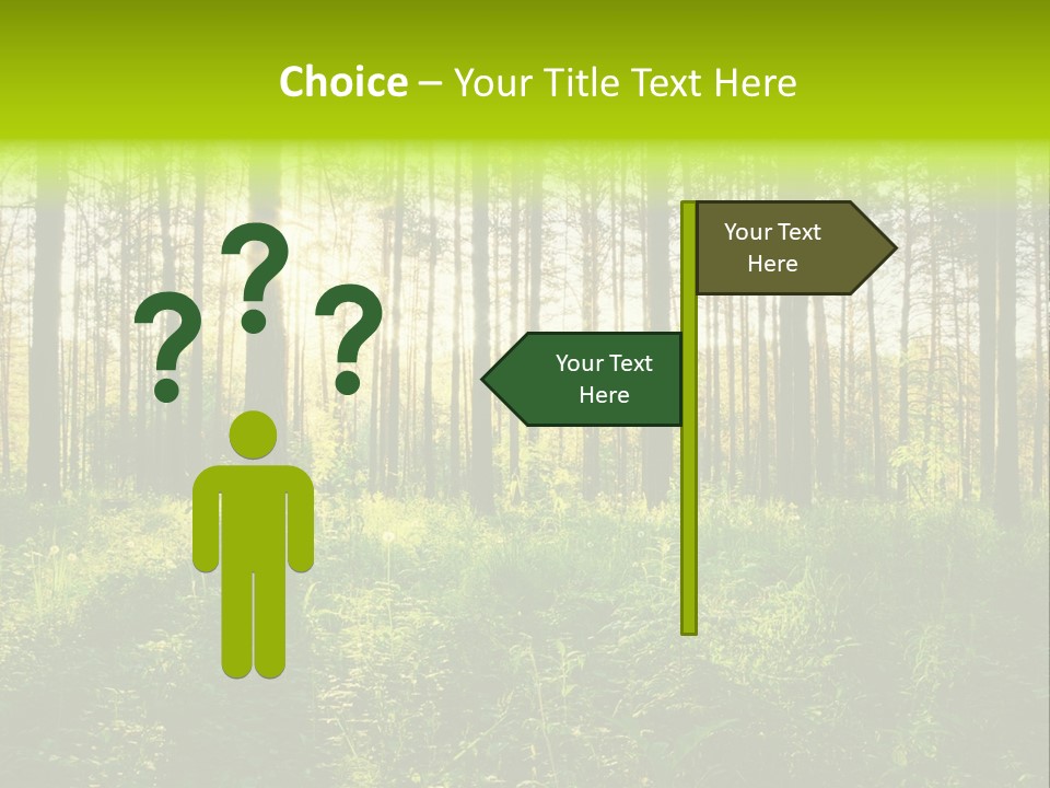 Forest Branch Leaves PowerPoint Template